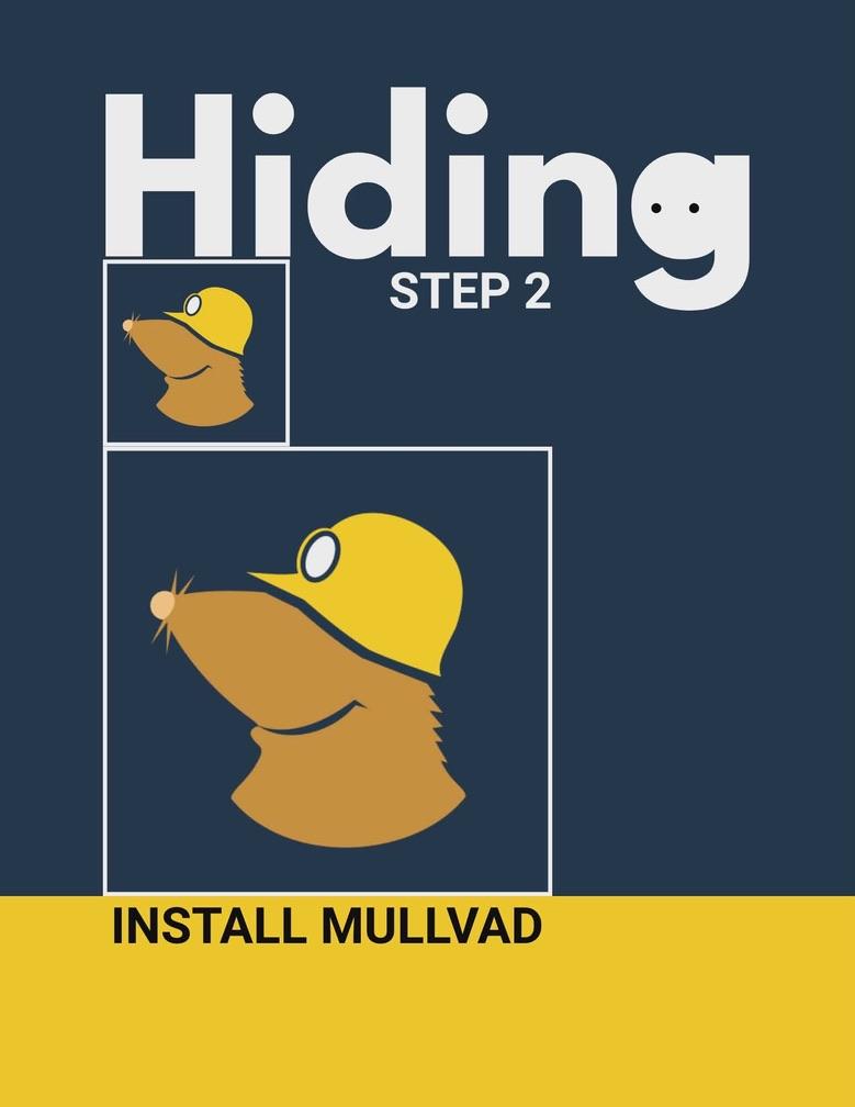 Hiding step 2: Install Mullvad
