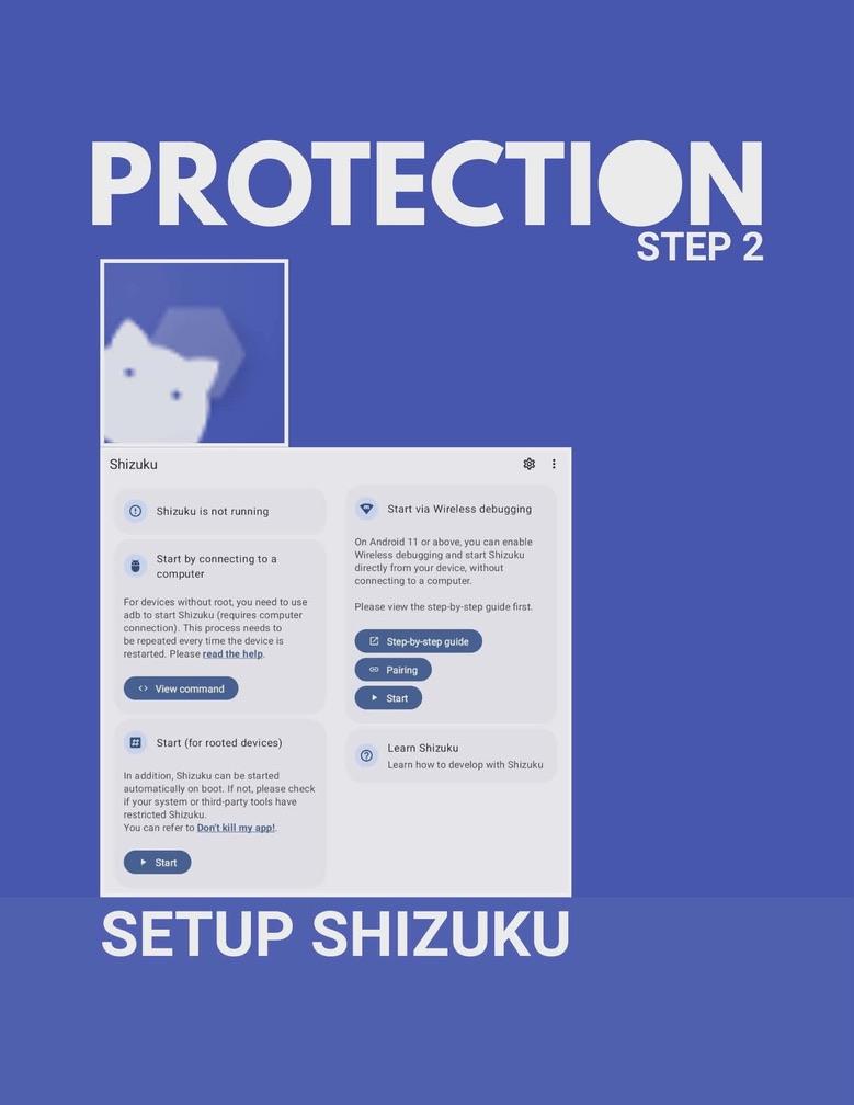 Protection step 2: Setup Shizuku